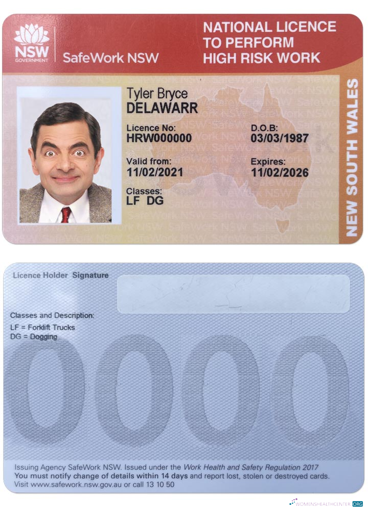 Download NEW SOUTH WALES national license Photoshop template